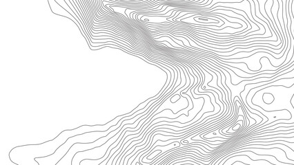 Wall Mural - the stylized height of the topographic contour in lines and contours. black on white colors. the con