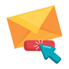 Sticker - envelope email with cursor