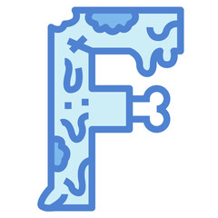 f two tone icon style