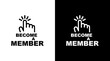 BECOME A MEMBER sign