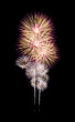 © boonsom - Festive new years colorful fireworks on black background for celebration and anniversary .