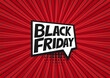 © Tkz26 Graphics - Abstract vector black Friday vector illustration. halftone dot versus comic. Comics book template background. Pop art colorful backdrop.