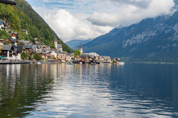 Beautiful  Hallstatt city HD Wallpaper -  Austria. Mountain village in the Austrian Alps - must-visit place in Europe 