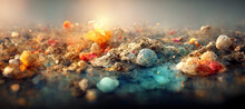 Abstract Colorful Mineral Stone Background