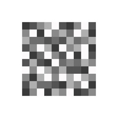 Wall Mural - censor blur effect square pattern. grey pixel mosaic texture hiding part of image, face, body, text 
