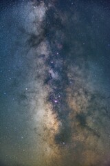 Canvas Print - Mesmerizing vertical shot of the starry night sky - great for a wallpaper