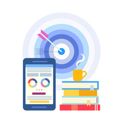 Wall Mural - mobile app development, mobile app analytics, social media marketing
