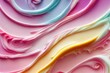 Soft Pastel soft pop icing swirls, Created with AI, Created with Artificial Intelligence
