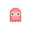 cute ghost is funny 3d  png vector for halloween day  ,red zombie