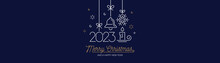 Merry Christmas And Happy New Year 2023 Banner