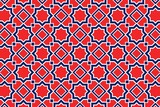 Fototapeta Kuchnia - Geometric pattern in the colors of the national flag of Norway. The colors of Norway.