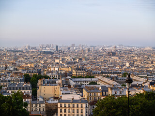 Poster - City view of Paris from hill of Montmatre