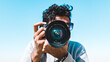 © spcXmky - man taking a picture with camera