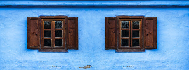 Wall Mural - old wooden windows