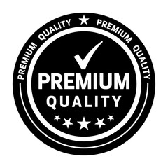 Wall Mural - Premium Quality Black Medal Icon Seal Mark