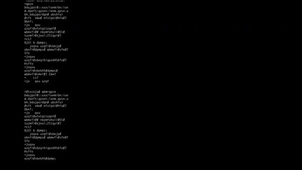 Encrypted fast scrolling programming security hacking code