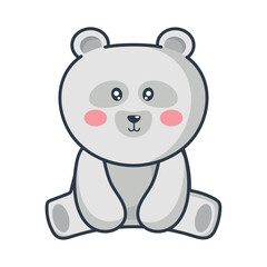 Poster - cute polar bear kawaii animal