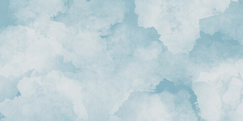 Fototapete - Abstract blue paint with watercolor texture background, Ice bue fantasy backdrop
