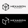 Set Letter H Monogram Geometric Style Cube Box Gift Brand Identity Business Logo Design Vector 