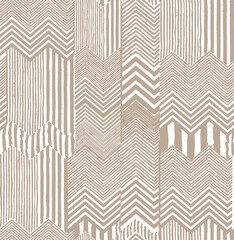 Geometric seamless pattern. Linear style background. Modern grid print. Straight stripe, diagonal line motif ornament. Trendy contemporary geo wallpaper. Abstract vector design