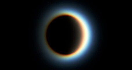Wall Mural - 3d rendered animation of solar eclipse