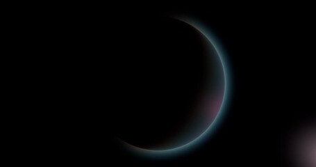 Wall Mural - 3d rendered animation of solar eclipse