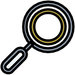 Poster - Magnifier Colored Line Icon