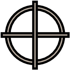 Sticker - Crosshair Vector Icon