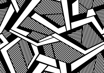 abstract geometric seamless pattern with polygonal shapes. flat modern texture for fabric and fashio