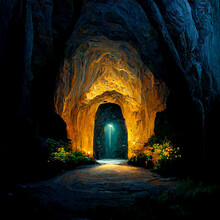 Tunnel In The Cave