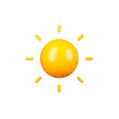 © Xvector - 3d sun icon 3d render illustration
