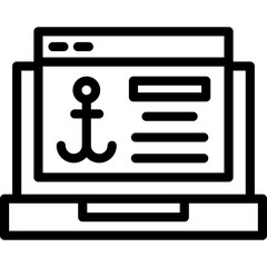 Sticker - Anchor Text Icon