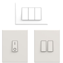 3d Rendering Illustration Of Some Light Switches