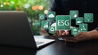 © Thapana_Studio - Social Investment Business Ideas ESG Governance and Environment, Sustainable and Ethical Organization Development.