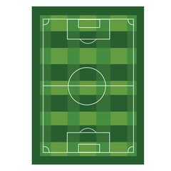 Canvas Print - soccer sport camp airview