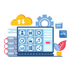 Wall Mural - development of social media web applications