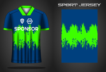 Soccer jersey sport shirt design template