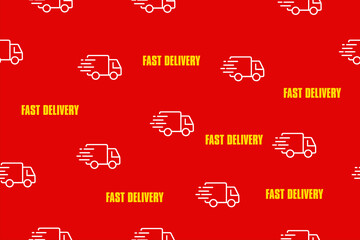 delivery transportation cargo wallpaper. used as industrial, warehouse, storehouse, e commerce, packaging wallpaper. red, yellow and white color scheme. best in print