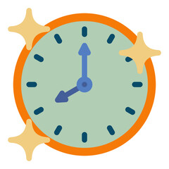 Wall Mural - clock flat icon