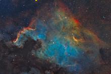 Nebulosa Nord America NGC7000 In Hubble Palette