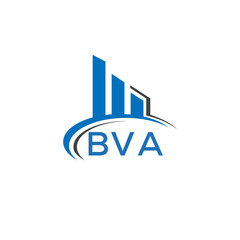 BVA letter logo. BVA blue image. BVA Monogram logo design for entrepreneur and business. BVA best icon.
