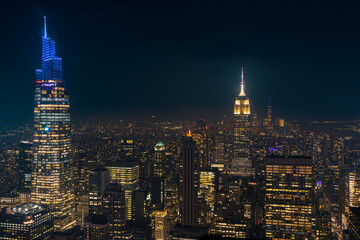 city of New York at night