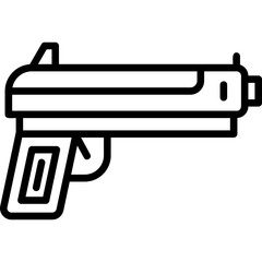 Wall Mural - Gun Icon