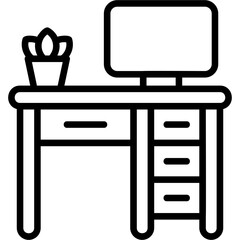 Sticker - Desk Icon