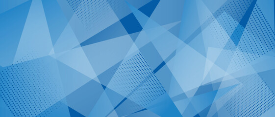 abstract blue geometric vector background illustration