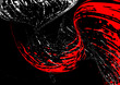 Strokes in different directions with red and white paint on a black background. Graffiti element. Design template for the design of banners, posters, booklets, covers, magazines. EPS 10