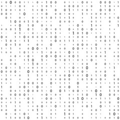 Sticker - Binary code digital technology background. Digital data stream. Matrix. binary code.
