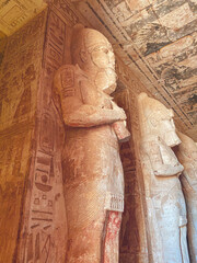 Wall Mural - Abu Simbel, a rock in Nubia, two ancient Egyptian temples, the time of Ramses II