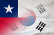 © dmitriy - Chile and South Korea state flag international relations KOR CHN