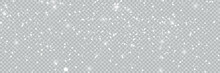 Seamless Falling Snow Or Snowflakes. Isolated On Transparent Background